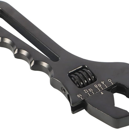 3AN-16AN Adjustable Wrench Black Aluminum Tool Spanner for Hose End Fitting
