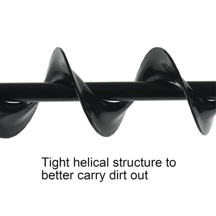 Auger Drill Bit, 3 x 24 Inch Garden Planting Auger Drill Bit for Planting, Auger Post Hole Digger for Planting Bulbs Flower Planting Auger Bit, 3/8 Inch Hex Drive Drill Auger Bit (Black, Solid)