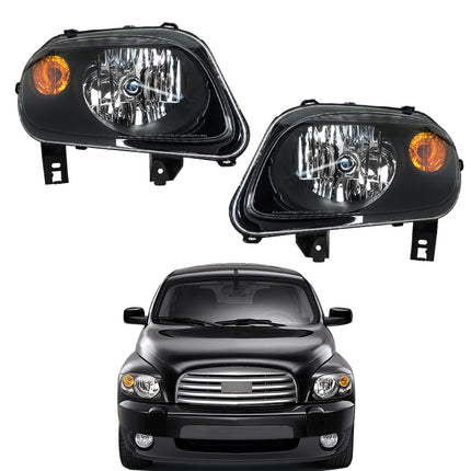 Findmall Headlights Assembly Halogen Replacement for HHR 2006-2011 Driver Side and Passenger Side GM2502262 GM2503262