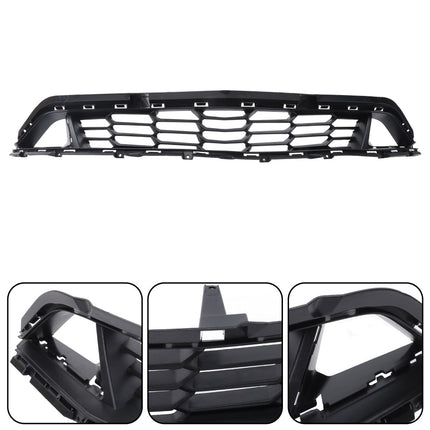 Findmall 2-Piece Black Front Upper and Lower Bumper Grille Set Replacement for Camaro RS 2019-2024 84112274 84112283