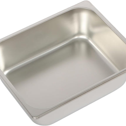 Findmall 8 Set Stainless Steel Hotel Pans Steam Table Pan | With Lids 0.8mm Thick for Storing Hot and Cold Food