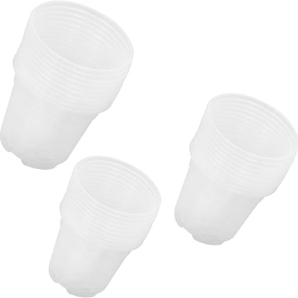 findmall 30PCS 6" 5" 4" Transparent Plastic Flower Pots Seedling Cups for Plants, Plastic Seedling Pot with Drainage Holes, Garden Flower Plant Container for Transplanting, Succulents, Cuttings