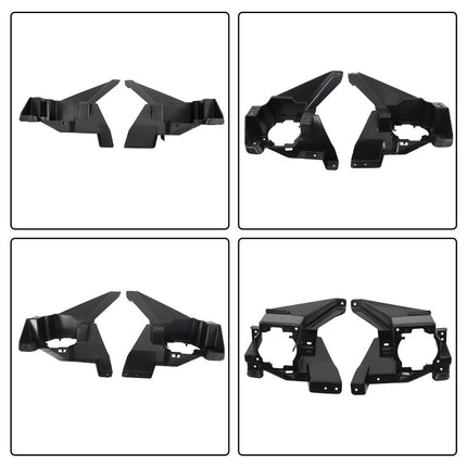 Findmall Unfinished Front Bumper Grille and Fog Light Cover Kit Replacement for Fusion 2013-2016 DS7Z17757EAPTM