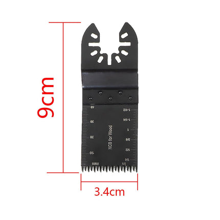 50 PCS 1-3/8in Standard Oscillating Saw Blades Long Wavy Tooth Multi-Tool for Precision Wood and Plastics