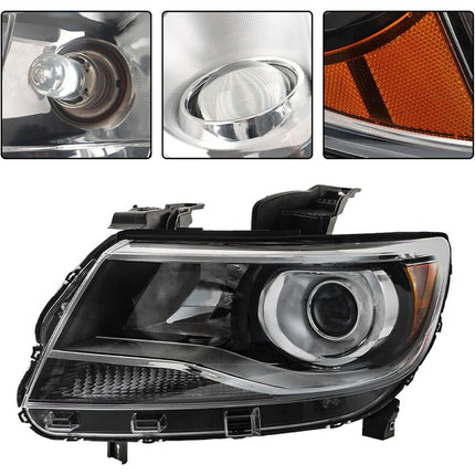 Findmall Headlight Headlamp Assembly Halogen Driver Side Replacement for Colorado 2015 2016 2017 2018 2019 2020 2021 Replacement for GM2502408 Left LH