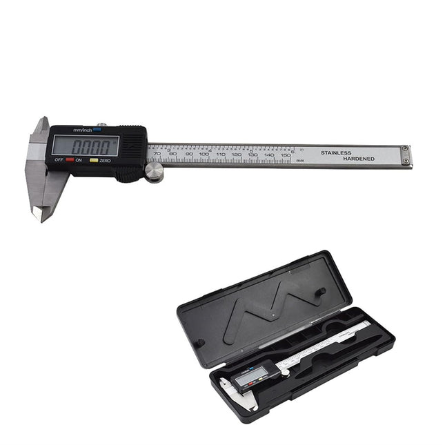 Findmall Electronic Digital Caliper Stainless Steel Body with Large LCD Screen 0-6 Inches Inch/Millimeter
