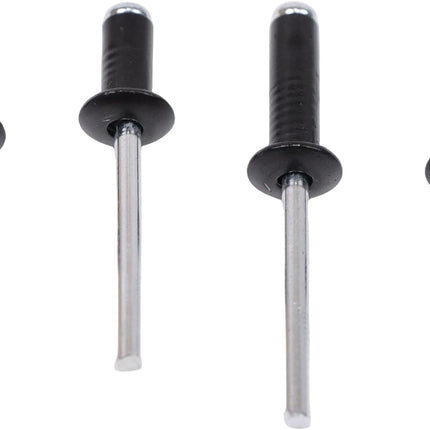 Findmall 500 Pcs Black Pop Rivets Assortment Kit - 14 SAE Sizes (3/32" - 3/16") Aluminum Blind Rivets with Mandrels for Metal, HVAC, Auto, DIY