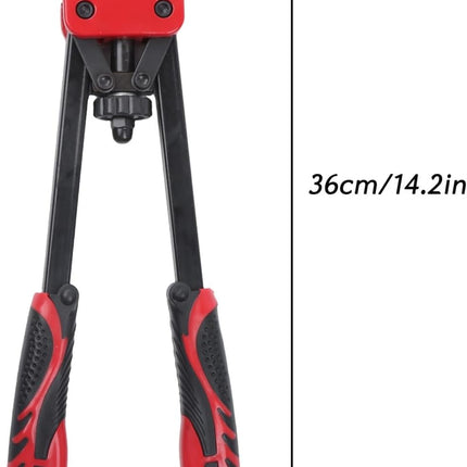 Findmall Professional Hand Rivet Nut Setter Kit 14" 6 Interchangeable Mandrels 90pcs Rivnuts Labor-Saving and Compact Design