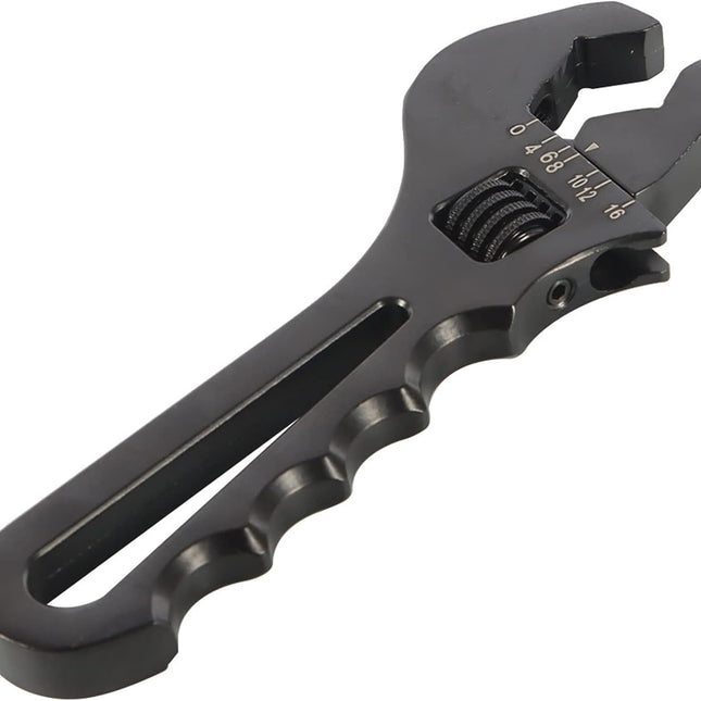 3AN-16AN Adjustable Wrench Black Aluminum Tool Spanner for Hose End Fitting