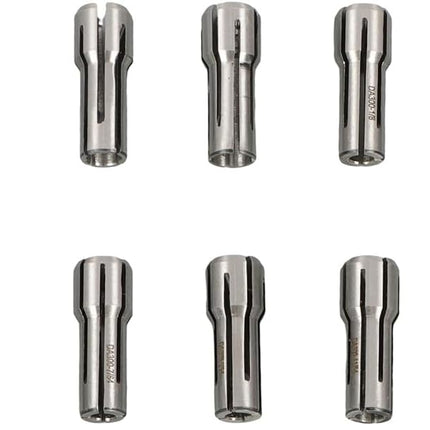 Findmall 14 Pack DA300 Accuracy Collet Set 3/64" - 1/4" by 1/64" Increments, 1/64" Collapse Range, Double Angle CNC Collet for Drilling, Tapping, and Grinding