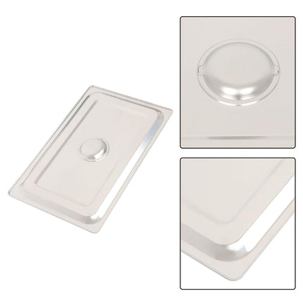 Findmall 2Pcs Steam Table Pan with Lids 4 Inch Deep Hotel Pans | for Storing Hot and Cold Food