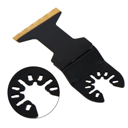 Findmall Oscillating Saw Blade Set-100Pcs, Titanium Alloy, Fit for Wood Metal Plastic Cutting, Compatibility with Most of Oscillating Multi-Tools