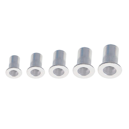 Findmall Rivet Nuts Kit 300 Pcs Aluminum Flat Head Threaded Rivetnut Insert Nutsert Rivet Nuts Assortment Kit 150pcs Metric 150pcs SAE M3 M4 M5 M6 M8 6-32 8-32 10-24 10-32 1/4-20