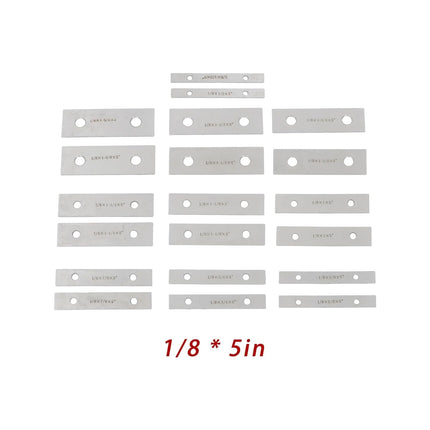 Findmall 10 Pair 1/8" x 5" Precision Steel Parallel Set with 1-2-3 Blocks, Hardened Tool Steel Machinist Gauge Set, 0.0003" Parallelism for Milling & Inspection