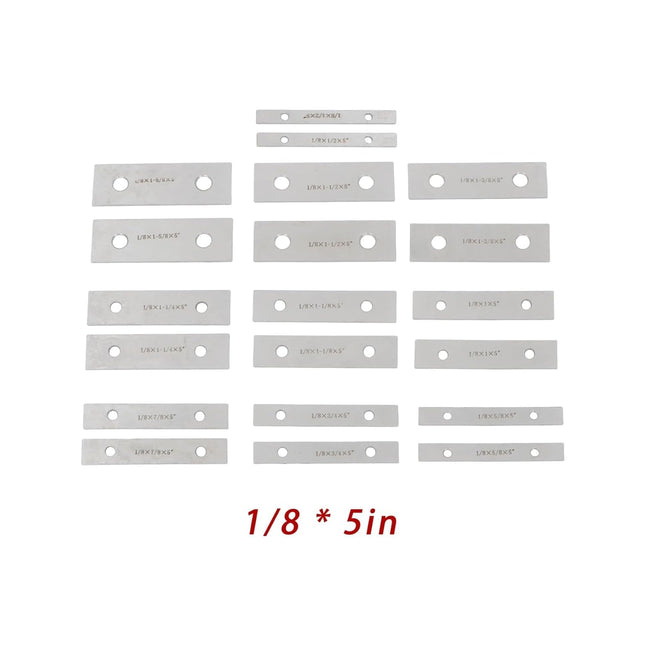 Findmall 10 Pair 1/8" x 5" Precision Steel Parallel Set with 1-2-3 Blocks, Hardened Tool Steel Machinist Gauge Set, 0.0003" Parallelism for Milling & Inspection