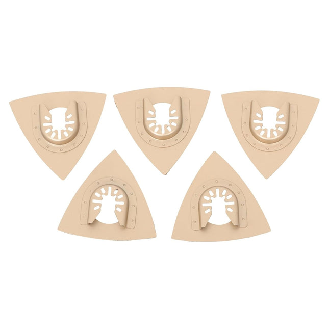 Findmall 5 Pieces of Triangle Oscillating Saw Blades, 3.1 Inch(79MM) Carbide Sand Pads, for Sanding, Grinding, Universal Compatibility