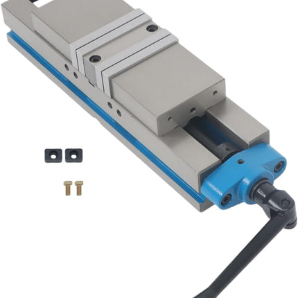 Findmall 4 Inch CME Double-Station Vise for Milling Machine, Q93100 Tight Machine Vise, Workholding for Simultaneous Milling Operations