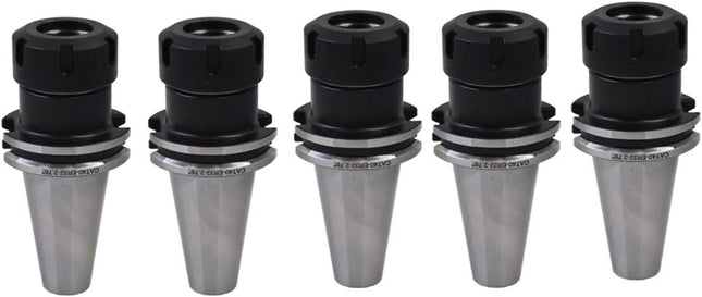Findmall 5Pcs Collet Set CAT40 ER32 Collet Chuck Tooling Fit for CNC Engraving Machine and Milling Lathe Tool