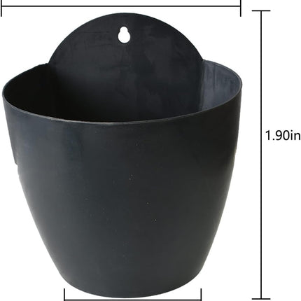 findmall 7 Pack 7in Round Seedling Pot with Tray Flower Plant Container for Indoor Outdoor Plant Seedlings Has Setting Basket, Cotton Rope, Hooks