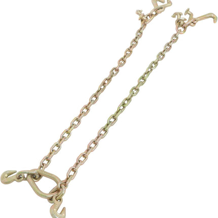 Findmall 36In 5400 LBS Chain V Bridle with RJT Hook Tow Truck Winch Cable Pull Wrecker Recovery Grab
