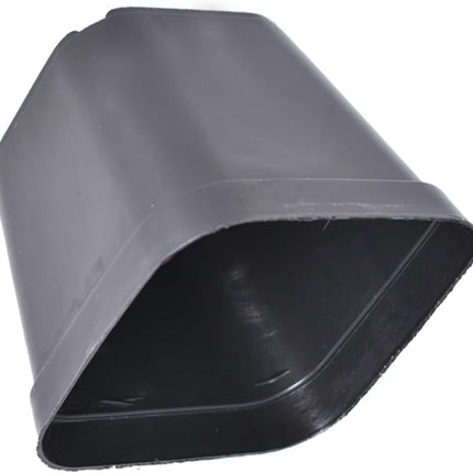 findmall 100 Pack 4in Black Reusable Plastic Square Nursery Pot with Drainage Hole for Plants