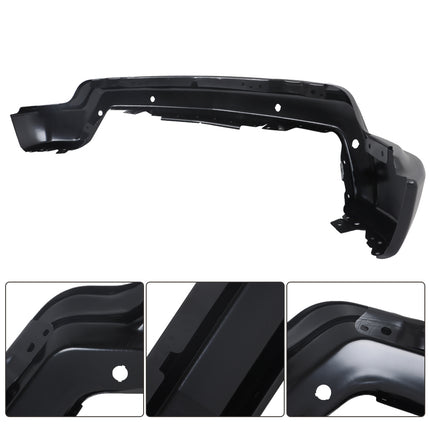 Findmall Black Steel Front Bumper Face Bar with Parking Sensor Holes Replacement for 2022-2024 Chevrolet Silverado 1500
