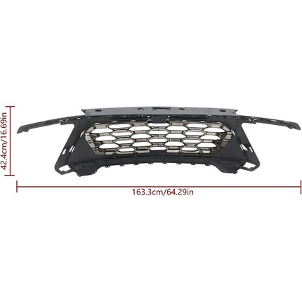 Findmall Black Front Upper Bumper Grille Replacement for Trax ACTIV 2024-2025 42862301