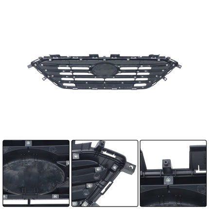Findmall Front Bumper Grille Chrome Black Replacement for Sonata 2015 2016 HY1200174 000835056