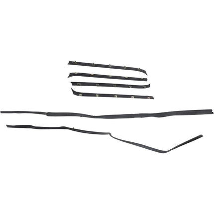 Findmall Window Sweep & Run Channel Weatherstrip Kit for Chevrolet K5 Blazer, 6-Piece