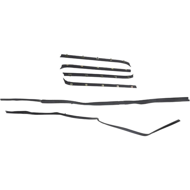 Findmall Window Sweep & Run Channel Weatherstrip Kit for Chevrolet K5 Blazer, 6-Piece