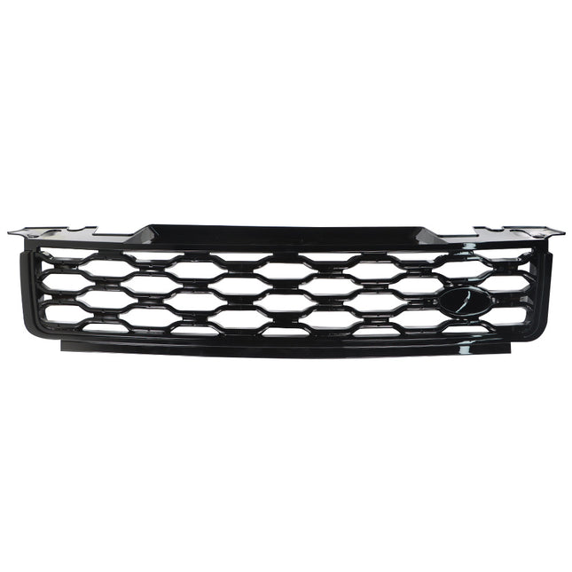 Findmall Glossy Black Mesh Front Upper Bumper Grille Replacement for Range Rover Sport L494 2018-2019 LR098747
