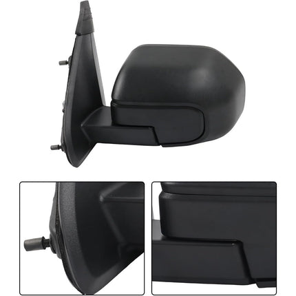 Findmall Side Mirror Assembly for 2022-2024 Maverick, Driver Side, Power, Heated, Blind Spot, 5-Pin, Textured Black