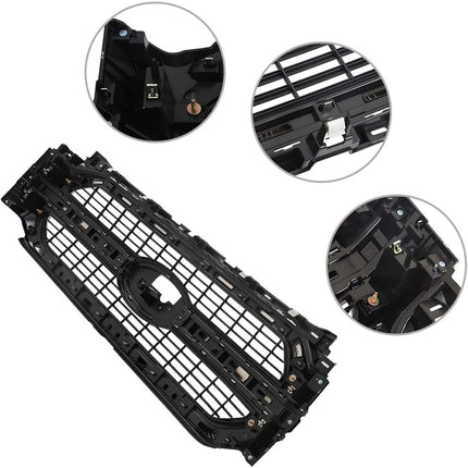 Findmall Front Grille Upper Grill Chrome Molding Mesh Replacement for 2021 2022 F150 Limited Model