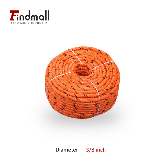 Findmall 48-Strand Arborist Rigging Rope, High Strength Polyester Braided Rope for Towing, Tree Work, Camping & Outdoor Applications