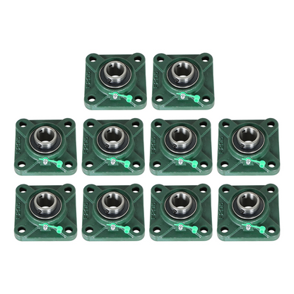 findmall 10Pcs UCF205-16 Pillow Block Bearing 1 Inch Bore Pillow Block Bearings Bearing Steel 4 Bolt Pillow Block Flange Bearing Self Alignment