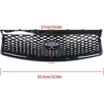 Findmall Front Mesh Grille for 2014-2017 Infiniti Q50, Painted Black