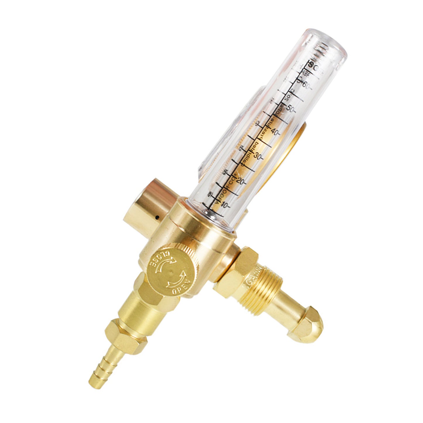 findmall Dual Output Argon MIG TIG Flow Meter Regulator 0-60CFH Output Flow CGA580 Inlet Connection 5/8Inch UNF-18RH Outlet