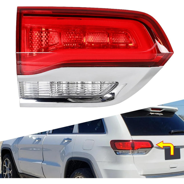 Findmall Flat Tail Light Assembly for 2014‑2020 Jeep Grand Cherokee Rear Left Driver Side with Bulbs, Replaces 68110047AB
