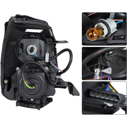 Findmall Driver Side Headlights Assembly HID Replacement for DTS 2008-2011 Housing Chrome Lamp LH 1PC 20861482