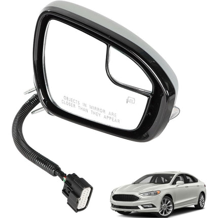 Findmall Side Mirror Assembly for 2015-2017 Fusion, Passenger Side, 11-Pin