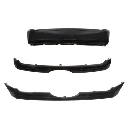 Findmall 3-Piece Glossy Black Front Upper Center and Lower Bumper Grille Set Replacement for Edge 2011-2014