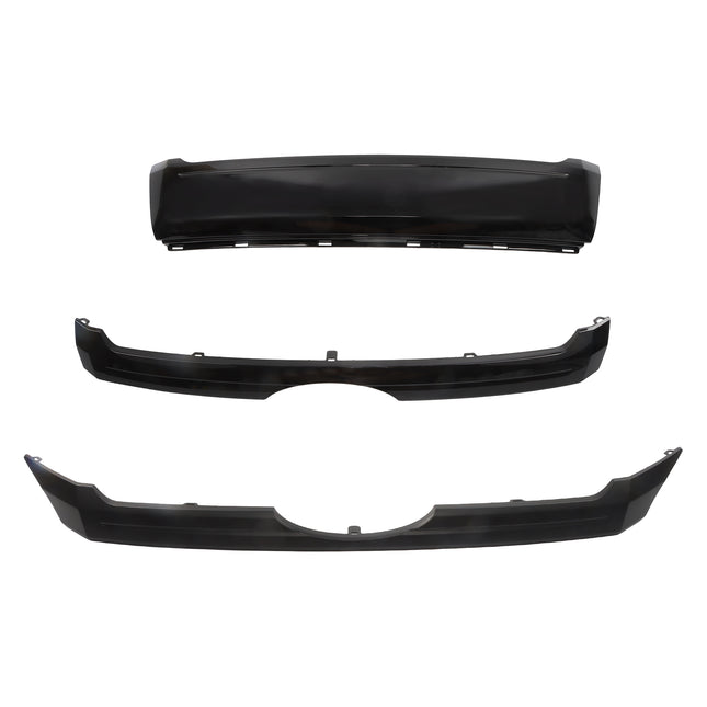 Findmall 3-Piece Glossy Black Front Upper Center and Lower Bumper Grille Set Replacement for Edge 2011-2014