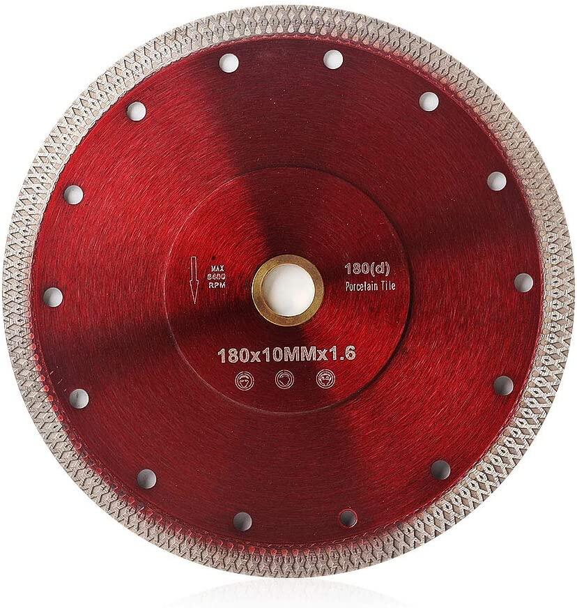 findmall 7 Inch Super Thin Dry Wet Diamond Porcelain Saw Blades Ceramic Cutting Disc Wheels for Cutting Ceramic Tile Porcelain Granite Marbles