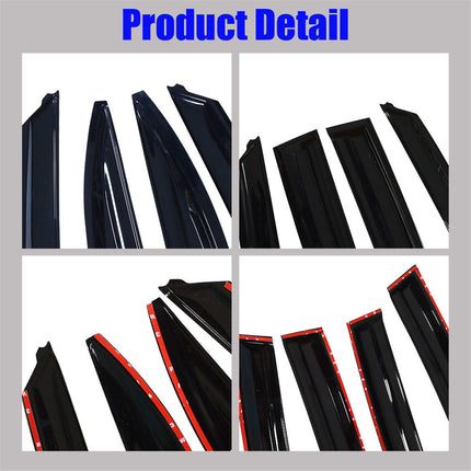 Findmall Side Window Visors Rain Guard Wind Vent Shade Deflector Replacement for 2009-2014 TSX 4-Door Sedan