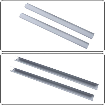 Findmall Rocker Panel Pair for 2014-2016 Chevrolet Silverado 1500 GMC Sierra 1500 Crew Cab, Silver