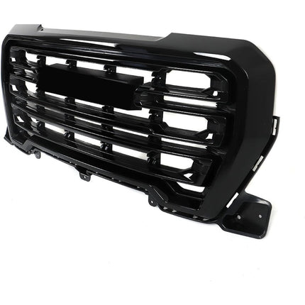 Findmall Front Mesh Grille Assembly for 2019-2021 GMC Sierra 1500, Gloss Black