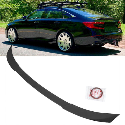 Findmall Rear Trunk Spoiler Lid Glossy Black Painted Replacement for 2018 2019 2020 Honda Accord