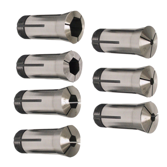 7 PCS 5C Hex Collet 1/4",5/16",3/8",1/2",5/8",3/4",7/8"