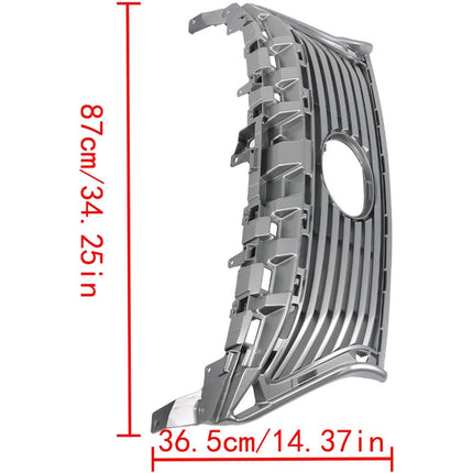 Findmall Front Upper Mesh Grille for 2013-2015 Lexus ES350 ES300h, Silver