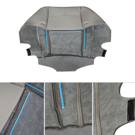Findmall Front Driver Side Bottom Seat Cover Gray Leatherette Replacement for 2007 2008 2009 2010 2011 2012 2013 2014 Silverado